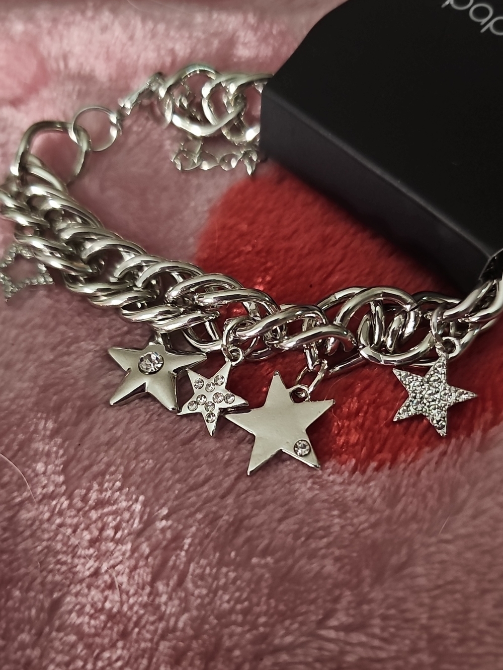 paparazzi Silver-Tone Star Charm Bracelet